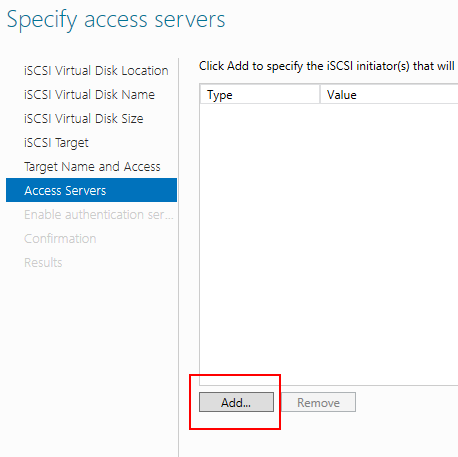 Windows Server – Setting up iSCSI Target and Initiators