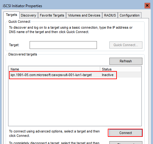 Windows Server – Setting up iSCSI Target and Initiators